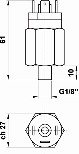 NC-NO Пневматичен ключ 1/8" NC-NO Пневматичен ключ 1/8"